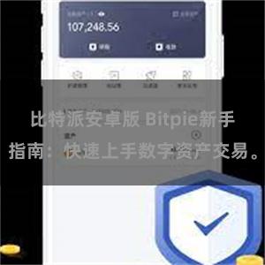 比特派安卓版 Bitpie新手指南:快速上手数字资产交易。