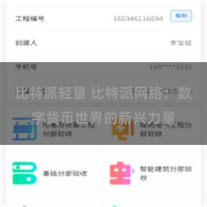 比特派轻量 比特派网络:数字货币世界的新兴力量