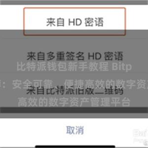 比特派钱包新手教程 Bitpie官网推荐:安全可靠、便捷高效的数字资产管理平台