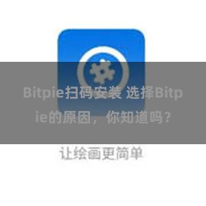 Bitpie扫码安装 选择Bitpie的原因，你知道吗？