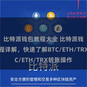 比特派钱包教程大全 比特派钱包转账教程详解，快速了解BTC/ETH/TRX转账操作