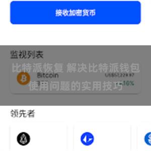 比特派恢复 解决比特派钱包使用问题的实用技巧