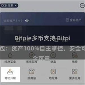 Bitpie多币支持 Bitpie钱包：资产100%自主掌控，安全可靠。