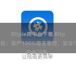 Bitpie跨平台下载 Bitpie钱包：资产100%自主掌控，安全可靠。