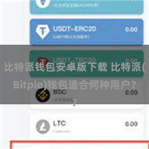 比特派钱包安卓版下载 比特派(Bitpie)钱包适合何种用户？