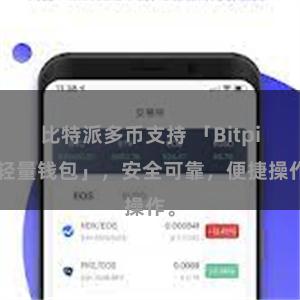 比特派多币支持 「Bitpie轻量钱包」，安全可靠，便捷操作。