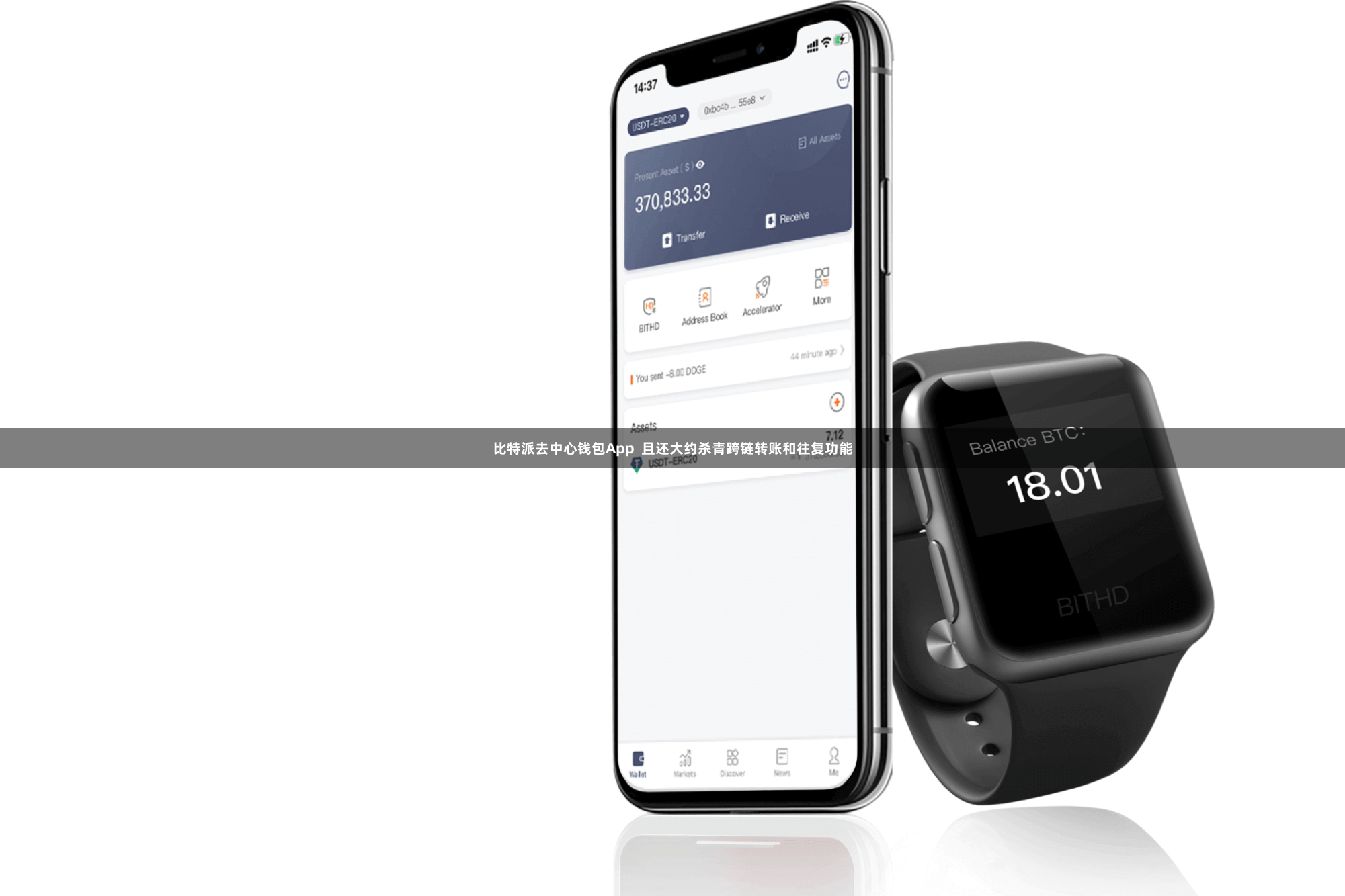 比特派去中心钱包App  且还大约杀青跨链转账和往复功能